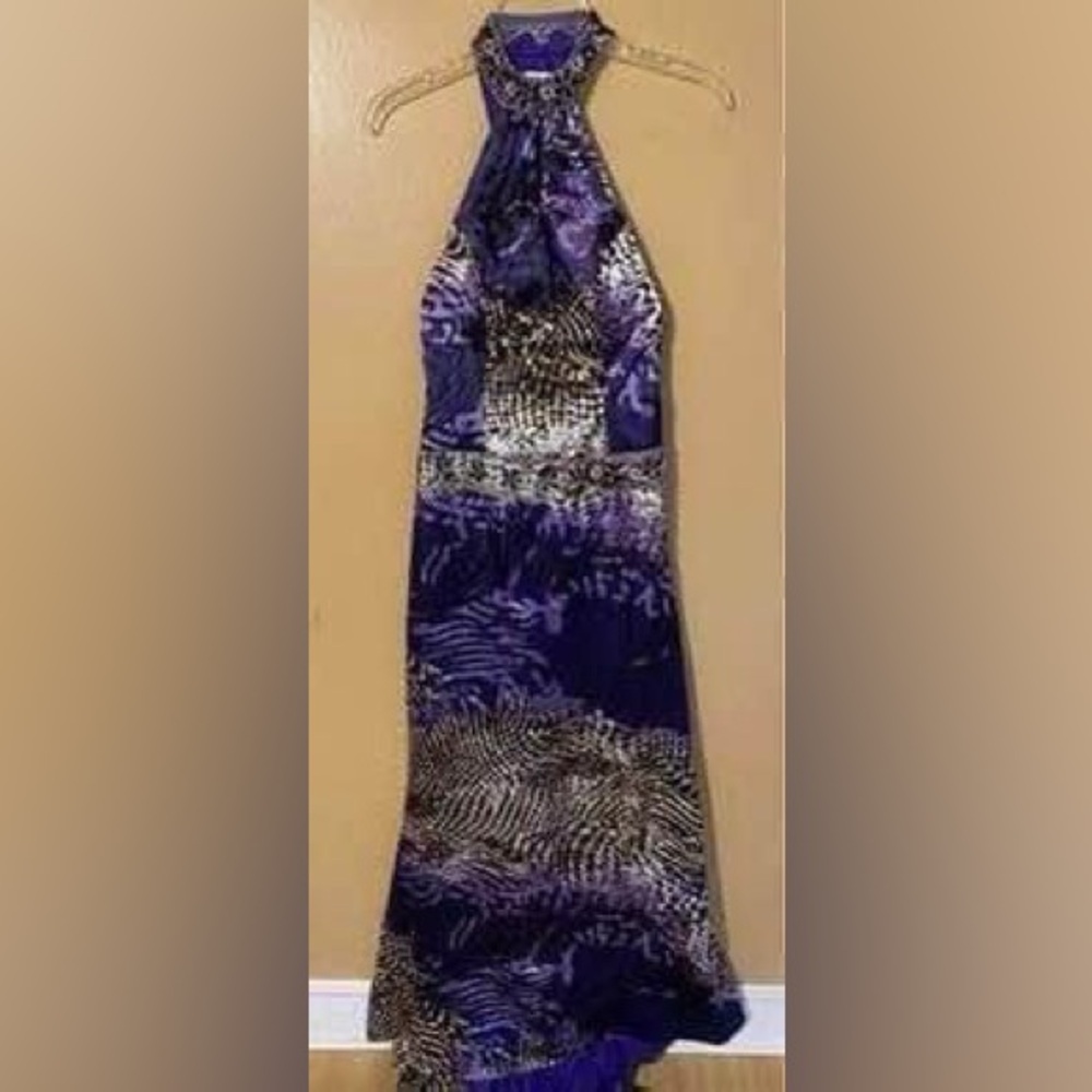 Tiffany Designs Purple Strapless Dress